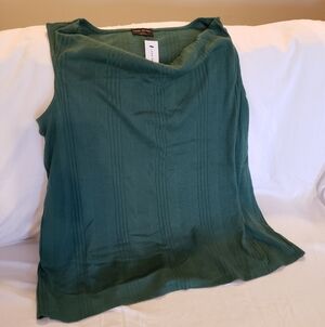 Elegant Green Women's Cowl Neck Sleeveless Top by Lane Bryant